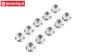 LOS235015 Stahl Stopmutter mit Flansch M4, 10 St.