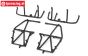 LOS241040 Seitenkäfigteile Schwarz LMT Truck, Set