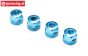LOS253032 Alu-Stoßdämpfer Kappe blau SBR-2.0-SRR, 4 St.