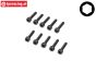 LOS265001 Zylinderkopf schraube M3-L14 mm, 10 st.