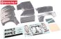 LOS350006 LOSI 5T 2.0 Karosserie Glasklahr, Set