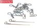 LOSB5800 Karosserie-RC-Box clips LOSI 5T-BWS, Set