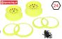 LOSB7035 Felgen Neon-Gelb Ø120-B60 mm, Set