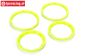 LOSB7037 Felgenringe Neon-Gelb Ø120 mm, 4 st.