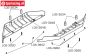 LOS-3634 LOSI 5IVE-T 3.0 Alu-Karosserie Befestigung, 4 st.