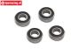 LOS-3751 LOSI 5T Kugellager Zahnrad Achse, 4 st.