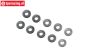 LOS-3964 Stahl Passscheiben Ø3,2-Ø7-D0,5 mm, 10 st.
