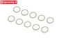 LOS-3935 Stahl Passscheiben Ø9-Ø13-D0,2 mm, 10 st.
