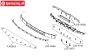 LOS-3686 LOSI 5IVE-T 3.0 Frontstoßstange & Spoiler, Set
