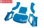 LOS-4001 LOSI 5IVE-T 3.0 Karosserie Blau, Set