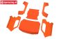 LOS-4002 LOSI 5IVE-T 3.0 Karosserie Orange, Set