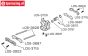 LOS-3687 LOSI 5IVE-T Stahl Querl. Stift Halterung vorne, set
