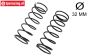LOS-3745 LOSI 5IVE-T Dämpfer feder hint. Weiß Ø32-Ø3,1, 2 st.