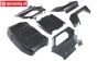LOS-4350 LOSI 5T 3.0 Karosserie Gun Metal, Satz