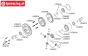 LOSB3213 Tuning Diff. Achse vorne/hinten LOSI 5T-BWS-TLR, 2 st.
