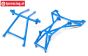 LOS241048 Käfigteile oben Blau LMT Truck, Set