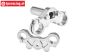 MX028-S PROMOTO Alu Lenkerplatten Silber, Set