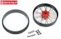 PRO283600T2 Pro-Spec V2 vorder felge Rot/Schwarz, set