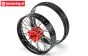 PRO283600T2 Pro-Spec V2 vorder felge Rot/Schwarz, set