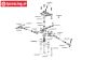 LOS251052 Servo-saver Strebe DBXL-E-MTXL, 1 st