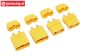 TPS087/90 AMASS XT90 Gold stecker Ø6,0 mm, 4 st.