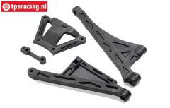 LOS-4153 LOSI 5IVE-TG Chassis Strebe vorne-Hinten, Set