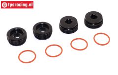 ARA330775 ARRMA Achsschenkelmuttern mit O-Ring, 4 St.