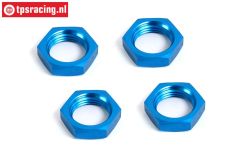 BWS55065B Radmutter Blau 24 mm, 4 st.