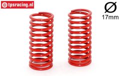 FG10183 Stoßdämpferfeder rot Ø17-Ø2,4-L48 mm, 2 St.