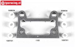 FG1105 Alu-Vorderachsbock A/B Competition-Evo, 1 st.