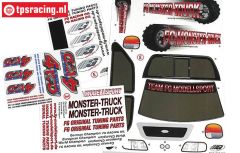 FG26155 Decorbogen Monst.-Stad.-Str. Truck 4WD, set