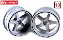 FG3105/01 1/6 Felge Silber Ø120-B60 mm, 2 st.