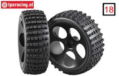 FG60215/06 Buggy reifen M geklebt Ø180-B60 mm, 2 st.
