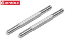 FG6028/01 Alu-Gewindestange L/R-M6-L74 mm, 2 St.