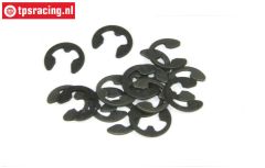 TPS6732/04 Sicherungsscheibe Schwarz Ø4 mm, 15 St.