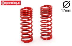 FG7194 Stoßd. feder progres. rot Ø17-Ø2,4-L58 mm, 2 St.