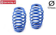 FG7284 Stoßd. feder progres. Blau Ø17-Ø2,5-L54 mm, 2 St.