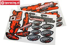 FG6158 Dekorbogen Marder Nero Buggy Rot, Set