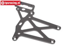 HPI102160 Platte hinten oben Gun Metal, 1 st.