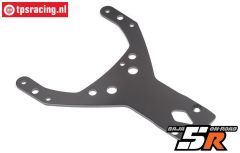 HPI115758 Platte vorne oben 5R Gun-Metal, 1 st.