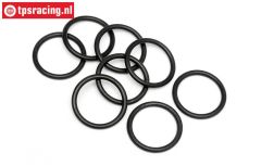 HPI75079 O-ring Dämpferverschluss oben, 8 st.
