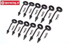 HPI85470 Karosseriehalter Scheibe Ø8 mm, 12 st.
