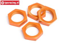 HPI87494 Radmutter Orange Ø24 mm, 4 st.