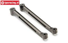 HPI87548 Alu-Stoßdämpferhalterung hinten HD Gun Metal, Set