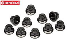 TPSZ682 Stahl Stopmutter mit Flansch M5, 10 St.