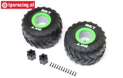 LOS-1818 LOSI LMT Monster Truck Reifen Grün Medium, Set