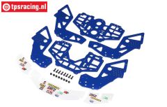 LOS-1827 LOSI LMT 2.0 Chassis Platten Blau, set
