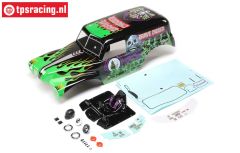 LOS240013 LMT Grave Digger Karosserie Lackiert, Set