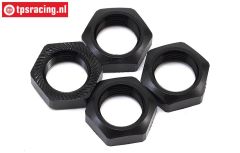 LOS252078 Radmutter Schwarz SBR-2.0-SRR, 4 st.