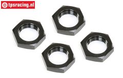 LOS252098 LOSI Alu-Radmutter Schwarz 25 mm, 4 st.